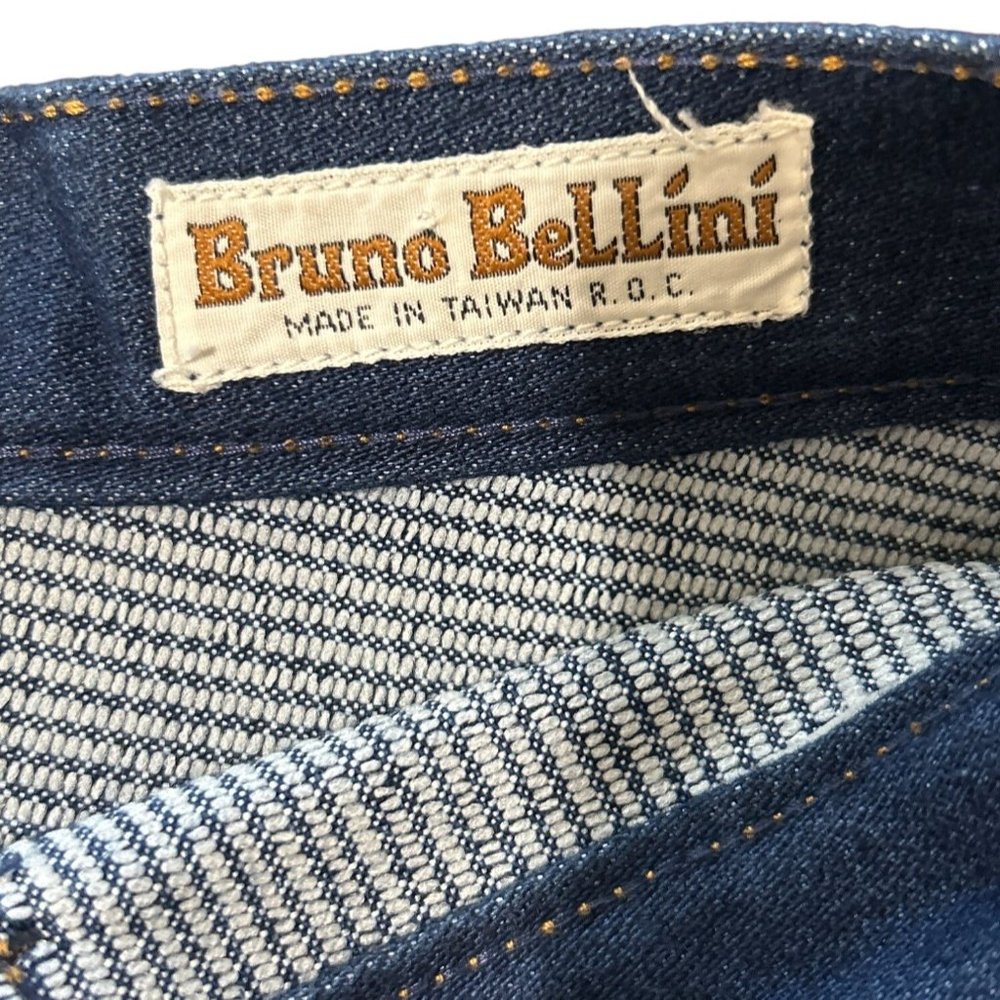Bruno Bellini Dark Denim Jeans Y2K High Waist Blue Size 6 - Picture 4 of 4